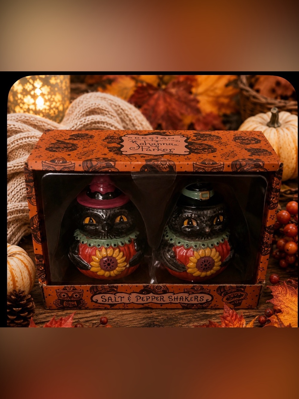 Johanna Parker fall Thanksgiving salt and pepper shakers